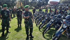 Danrem Santiago Brigjen TNI Wakhyono Pimpin Apel Gelar Pasukan Kesiapan Pengamanan Pemilu 2024