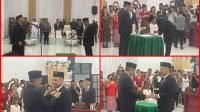 Marvel Dicky Makagansa di Ambil Sumpah Sebagai Anggota DPRD Kabupaten Sangihe