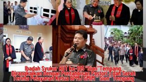 Kumendong Hadiri Ibadah Syukur HUT ke- 105 GMIM Sion Tempang