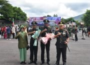 Danrem Bersama Ketua Persit KCK Koorcabrem Santiago Hadiri Upacara Penyumpahan dan Penutupan Dikmata TNI AD Gelombang II TA 2023