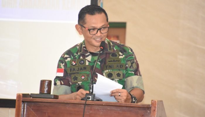 Aslog Kasdam Kolonel Inf Fajar Ali Nugraha Buka Pelaksanaan Kegiatan Bimtek Aplikasi SAKTI di Wilayah Kodam Merdeka