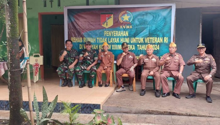 Peresmian dan Penyerahan Kunci Rehab Rumah Tidak Layak Huni Veteran di Wilayah Kodam Merdeka