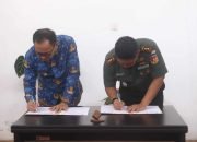 Rapat Forkopimda Caroll Senduk Teken NPHD dengan Kapolres dan Dandim