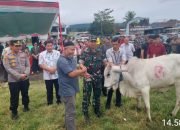 Dandim Minahasa Bersama Forkopimda Serahkan Hewan Kurban