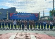 Kasi Intel Kasrem Nani Wartabone Hadiri Apel Gelar Pasukan Operasi Patuh Otanaha Tahun 2024 Polda Gorontalo