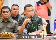 Danrem Nani Wartabone Hadiri Rakor Penanganan Darurat Bencana Banjir Bandang dan Tanah Longsor di Wilayah Provinsi Gorontalo