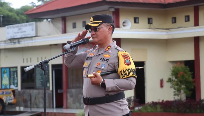 Kapolres Tomohon Pimpin Apel Gelar Pasukan ‘Patuh Samrat 2024’