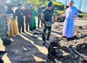 Danyonif Wiratama Letakkan Batu Pertama Pembangunan Masjid di Mako Yonif 712/Wiratama