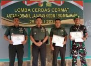 Dandim Minahasa Tutup Lomba Cerdas Cermat Tingkat Koramil