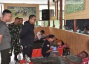 Korem 132/Tadulako Gelar Donor Darah Peringati HUT TNI