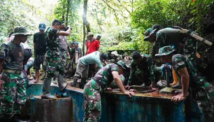 Kodim 1303/Bolmong Gelar Karya Bakti Peringati HUT Ke-79 TNI