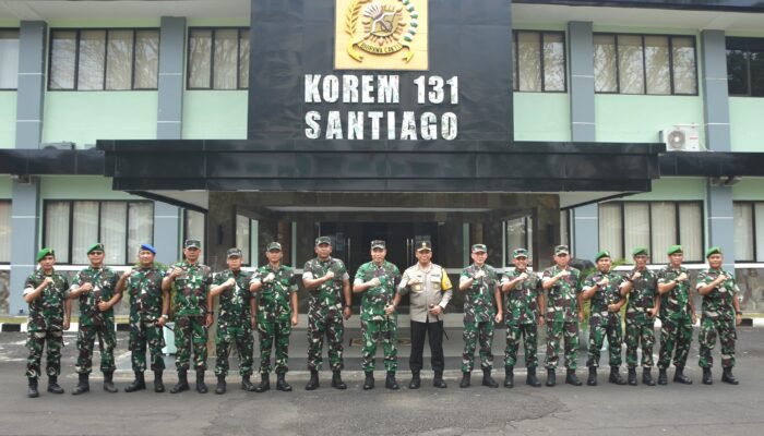 Danrem 131/Santiago Terima Kunjungan Kapolda, Sinergitas Demi Masyarakat Sulut