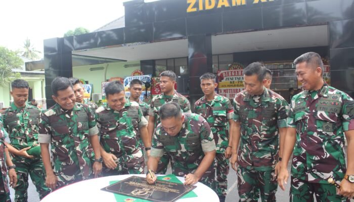 Kazidam Merdeka Resmikan Rehab Bangunan Mess Bantuan Kasad dan Swadaya Satuan Bagi Korps Zeni di Jajaran Kodam XIII/Merdeka