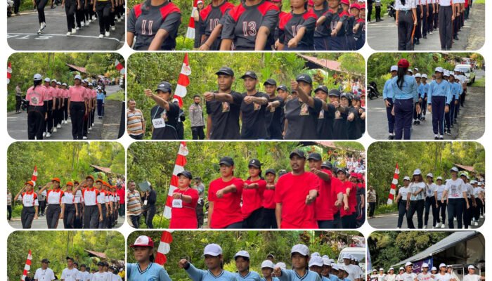 Lomba Gerak Jalan Meriahkan HUT Jemaat Senggighilang Bahoi ke-31