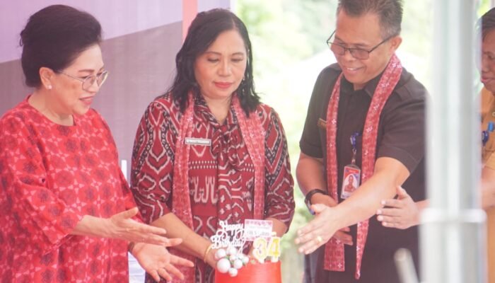 Rinny Tamuntuan Hadiri Ibadah Syukur HUT ke-34 SMK Negeri 3 Tahuna