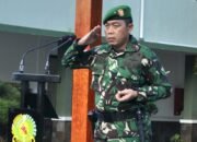 Upacara Bulanan Danrem 131/Santiago Sampaikan Amanat Panglima TNI