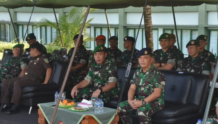 Danrem Santiago Hadiri Upacara Gelar Operasi Gaktib dan Yustisi Polisi Militer
