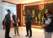 Pangdam Merdeka Terima Audiensi Kepala Balai Pengamatan Gunung Meletus dan Gerakan Tanah Wilayah Sulawesi dan Maluku