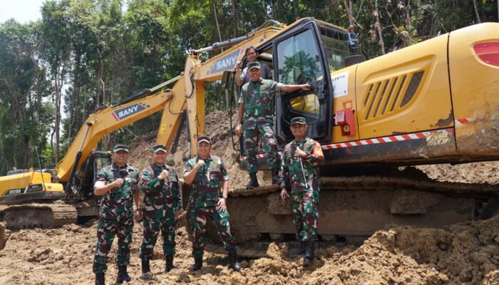 Pangdam Merdeka Tinjau Lokasi TMMD ke-123 Kodim 1311/Morowali