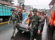 Dandim Manado Tinjau Sejumlah Lokasi Terendam Banjir