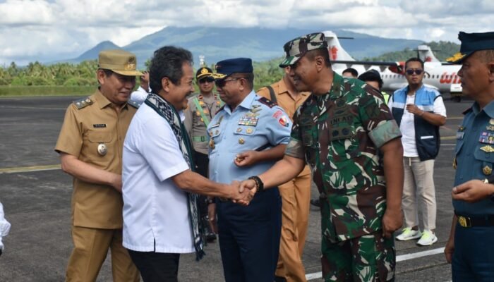 Kasdam Merdeka Sambut Kunjungan Kerja Menteri Kelautan dan Perikanan RI