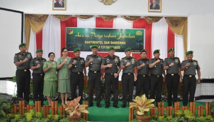Danrem 131/Santiago Pimpin Penyerahan Jabatan Dantimintel dan Dandenma Korem