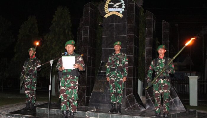 Penyucian Pusaka dan Renungan Suci HUT Yonif 713/Satya Tama