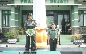 Kasrem 133/Nani Wartabone Bacakan Amanat Kasad: Jadilah Prajurit Tangguh, Kuat Moral dan Bijak Dalam Keputusan