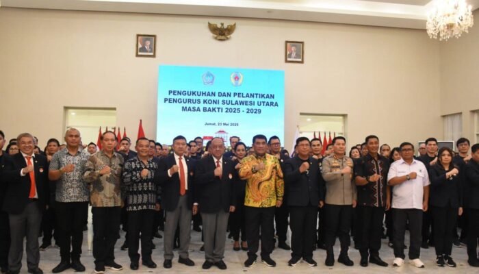 Kasdam XIII/Merdeka Hadiri Pelantikan Pengurus KONI Sulut 2025-2029