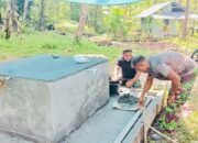 Satgas TMMD Ke-124 Bangun Tong Air di Kampung Kalasuge