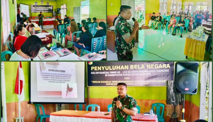 Tumbuhkan Semangat Nasionalisme, TMMD Ke-124 Gelar Penyuluhan Bela Negara di Kampung Kalasuge