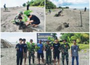 Satgas TMMD 124 Tanam 200 Pohon di Pesisir Likuang, Wujud Nyata Peduli Lingkungan