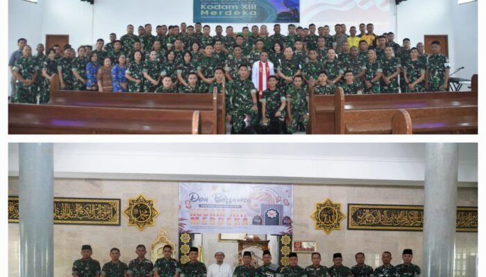 Kodam XIII/Merdeka Gelar Doa Bersama Jelang HUT ke-67