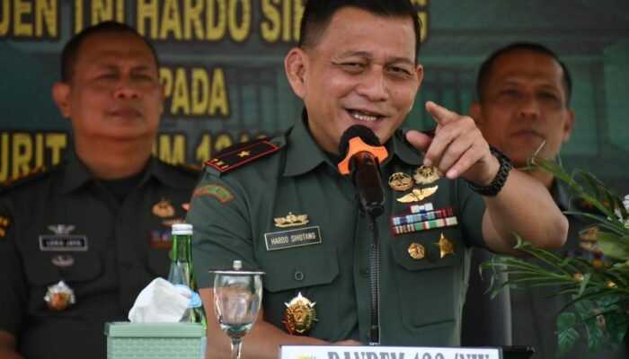 Danrem 133/Nani Wartabone Kunjungi Kodim Kabupaten Boalemo