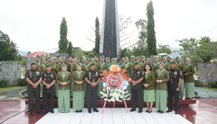 Sambut HUT Kodam Merdeka, Korem 133/Nani Wartabone Gelar Ziarah Rombongan