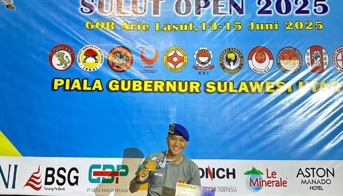 Prajurit Pomdam XIII/Merdeka Raih Juara 1 Kejuaraan Karate Piala Gubernur Sulut