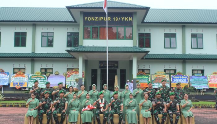 Batalyon Zeni Tempur Yudha Karya Nyata Gelar Acara Pisah Sambut Danyon Lama dan Baru