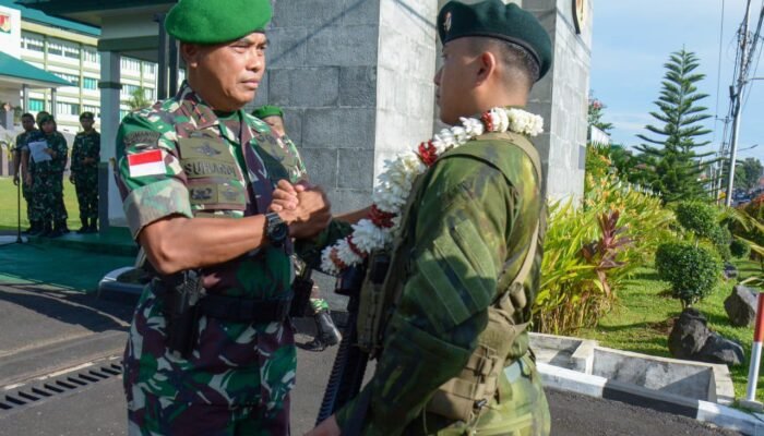 Berhasil Dalam Penugasan, Pangdam XIII/Merdeka Bangga Sambut Kedatangan Satgas Yonif 712/Wiratama