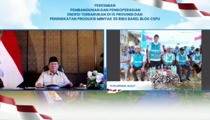 Bupati Sangihe Sapa Presiden Prabowo Saat Peresmian Listrik Pulau Lipang