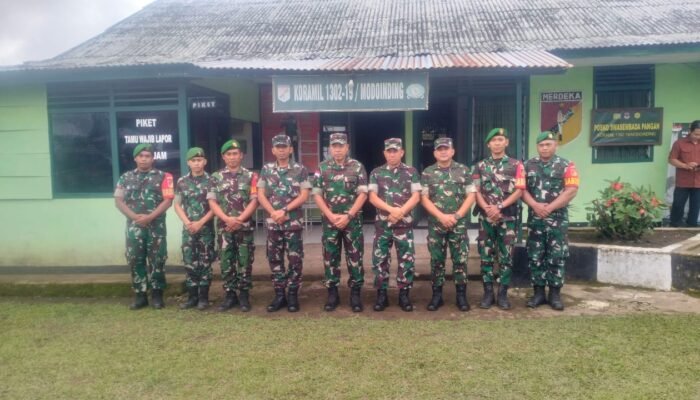 Kunker ke Koramil 1302-19/Modoinding, Dandim 1302/Minahasa Dampingi Danrem 131/Santiago