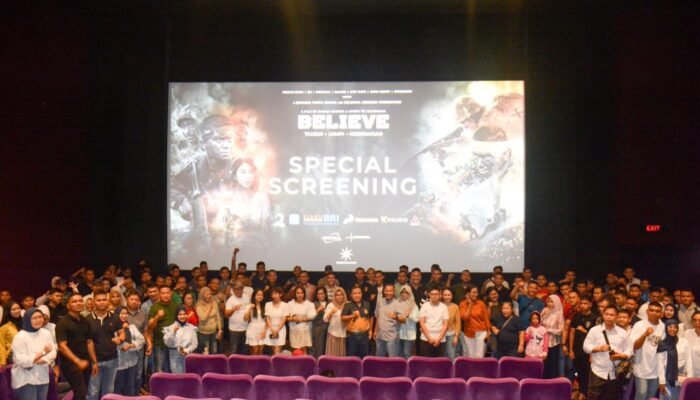 Nobar Film Believe di Manado Bersama Jajaran Kodam XIII/Merdeka