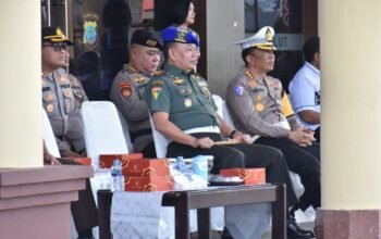 Danpomdam Merdeka Hadiri Apel Pasukan Operasi Patuh Samrat 2025 Polda Sulut