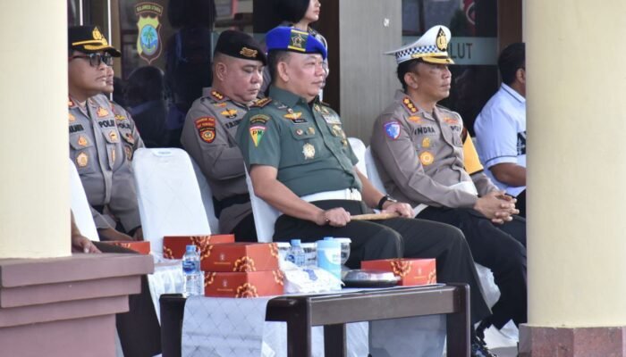 Danpomdam Merdeka Hadiri Apel Pasukan Operasi Patuh Samrat 2025 Polda Sulut