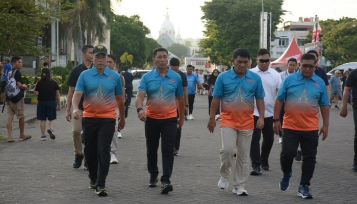 Danrem 131/Santiago Ikuti Air Force Run Dalam Rangka Hari Bakti TNI AU ke-78