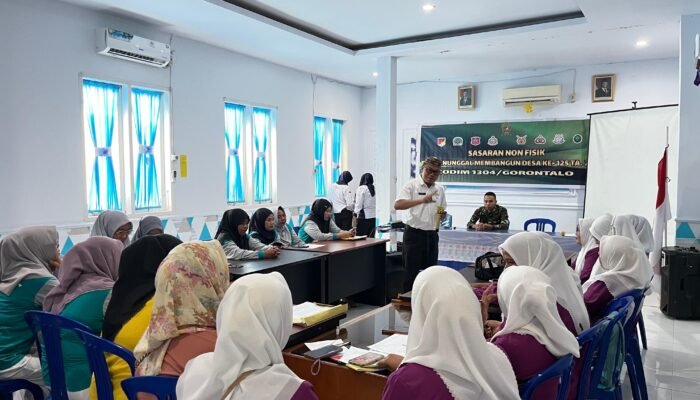 Cegah Stunting dan DBD, Satgas TMMD ke-125 Kodim Gorontalo Gelar Penyuluhan