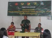 Danramil Wori Jadi Narasumber Wawasan Kebangsaan TMMD ke-125 Kodim 1309/Manado