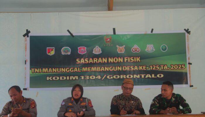 Satgas TMMD Kodim Gorontalo Gelar Penyuluhan Hukum