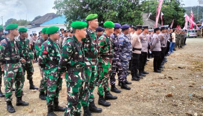 Koramil Donggala Ikuti Apel Gelar Pasukan Pengamanan HUT Kabupaten Donggala