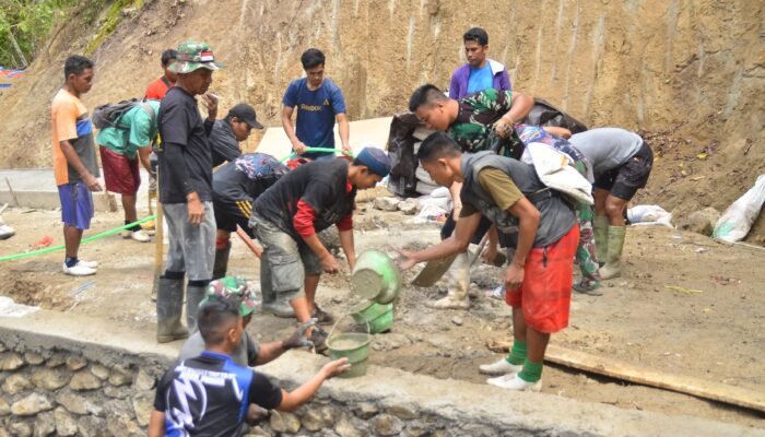 Satgas TMMD Ke-125 Kodim 1304/Gorontalo Genjot Pengerjaan Plat Duiker, Capai Progres 40%