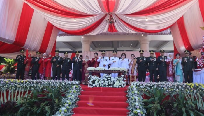 Danrem 131/Santiago Hadiri Peringatan HUT ke-80 RI Tingkat Provinsi Sulut
